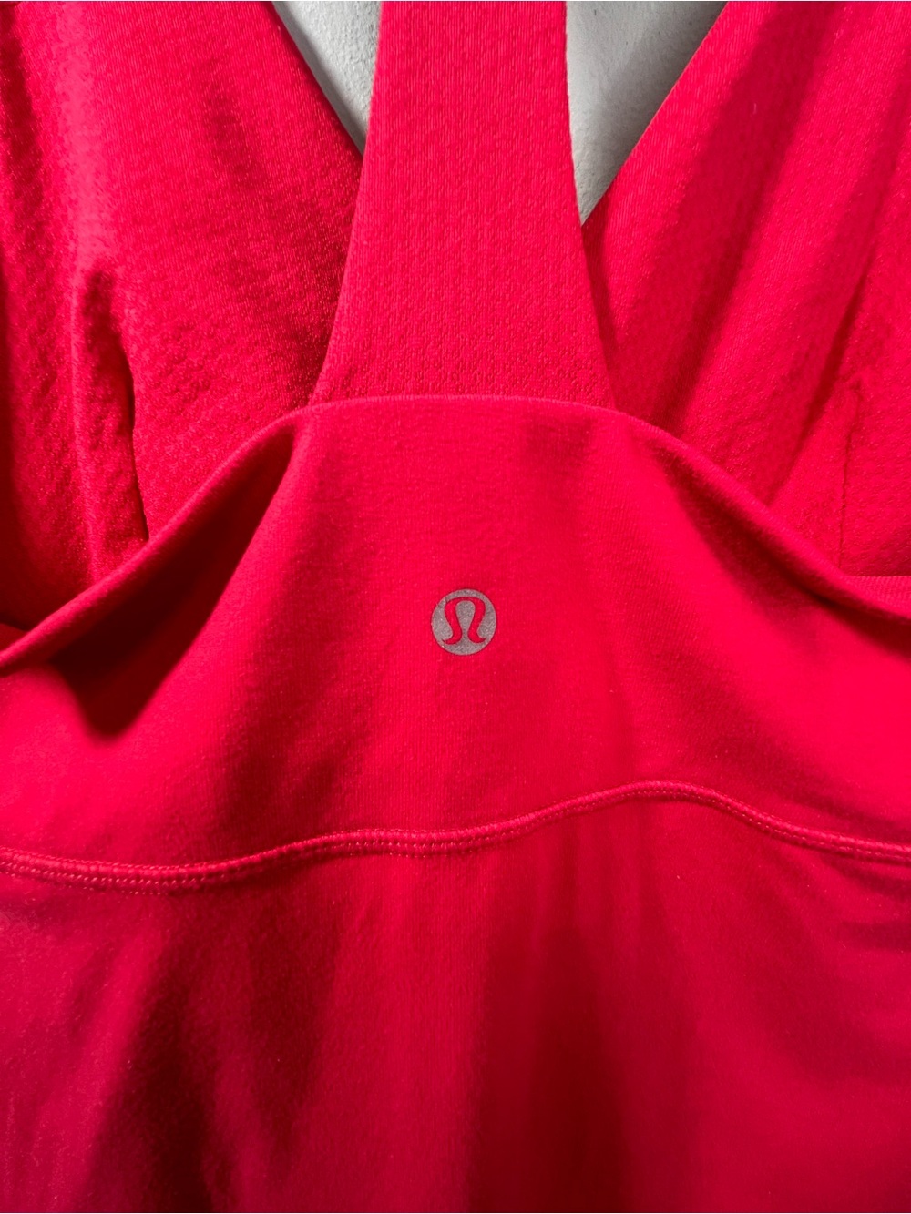 Lululemon Red Racerback Built-In Bra Tank Top - Picture 5 of 6
